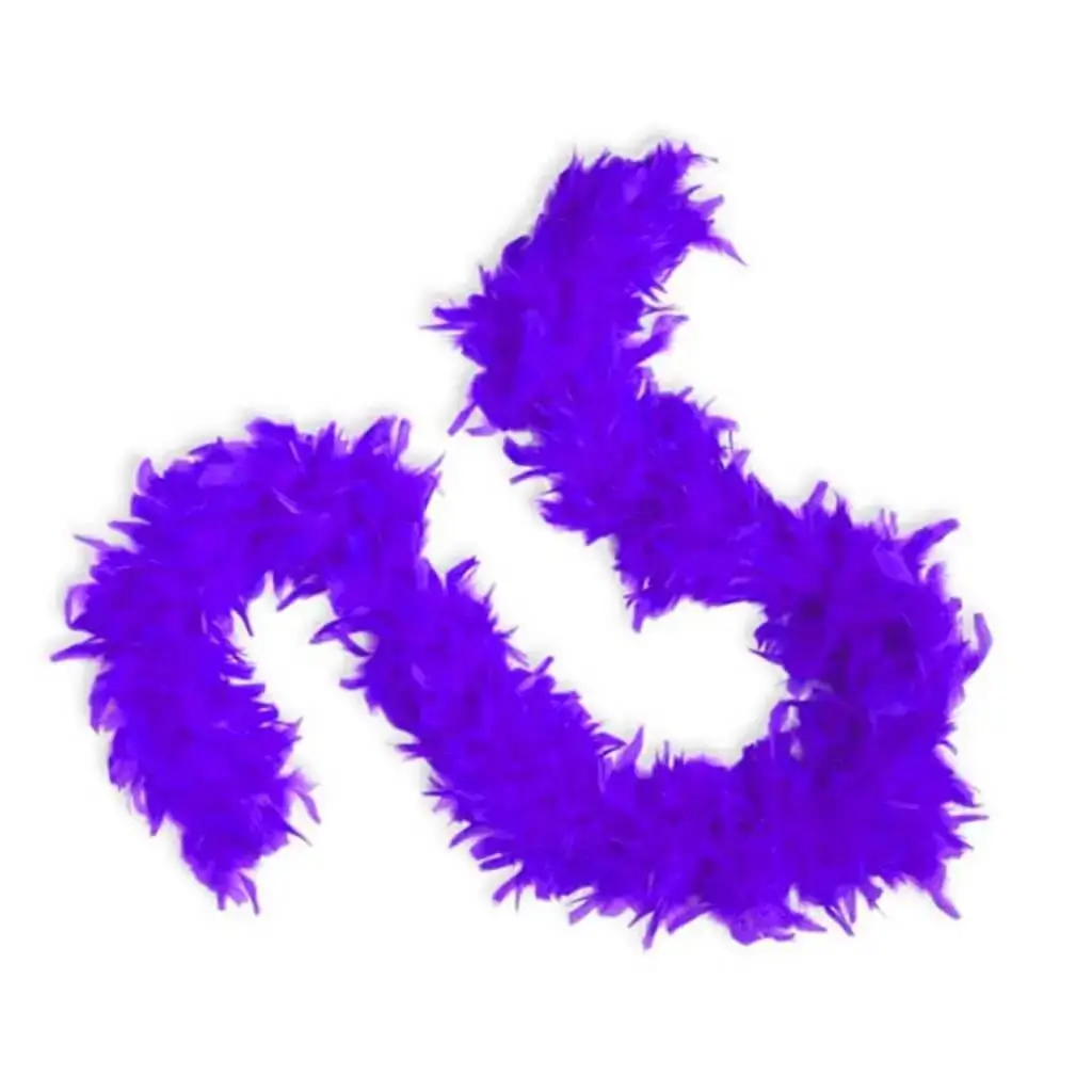 Purple Feather Boa - 180 cm