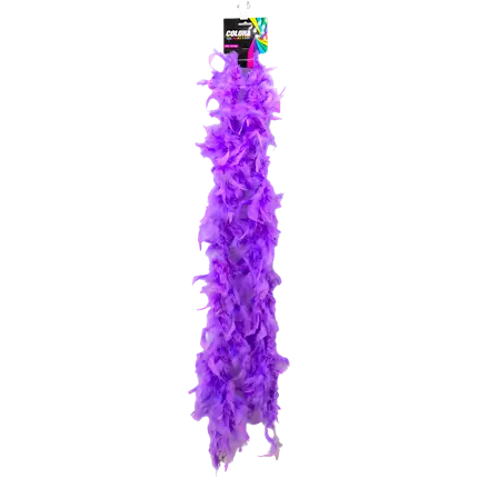 Purple Feather Boa - 180 cm