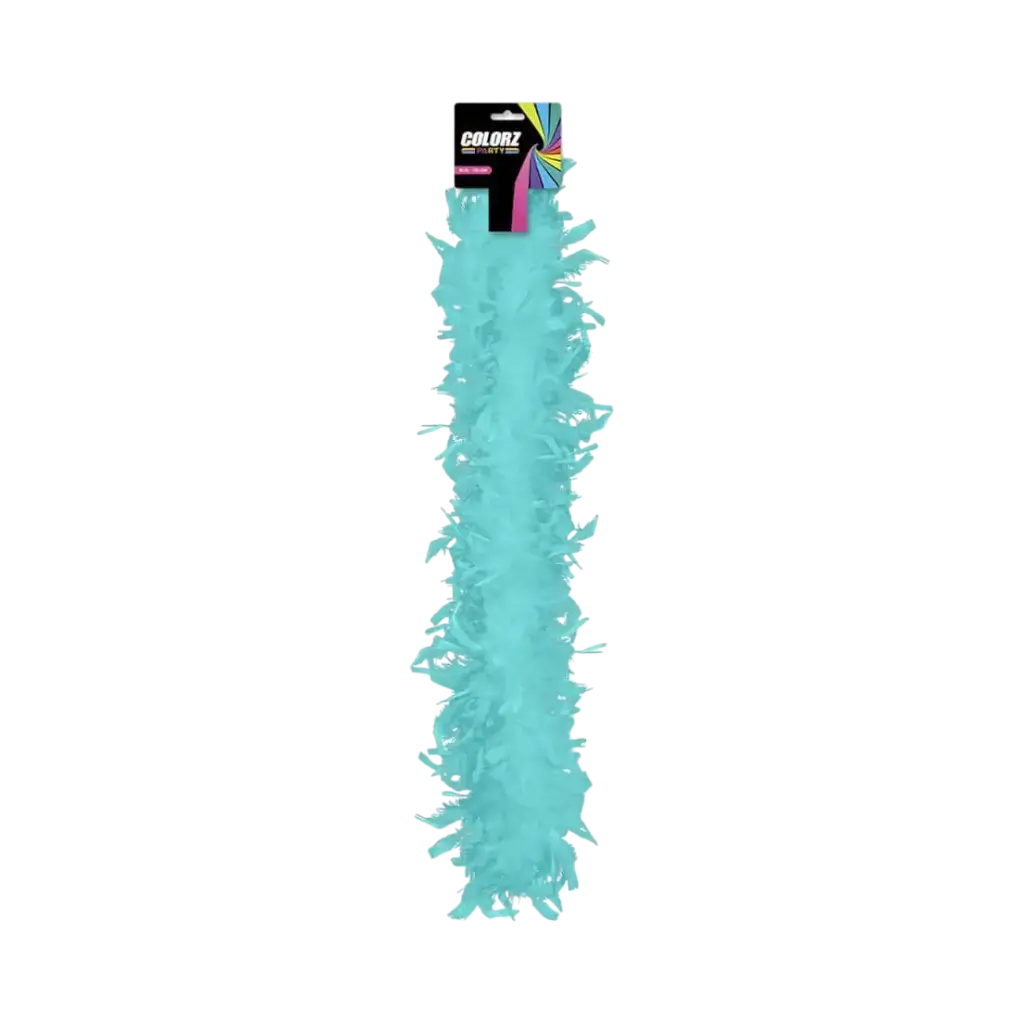 Turquoise Feather Boa - 180 cm