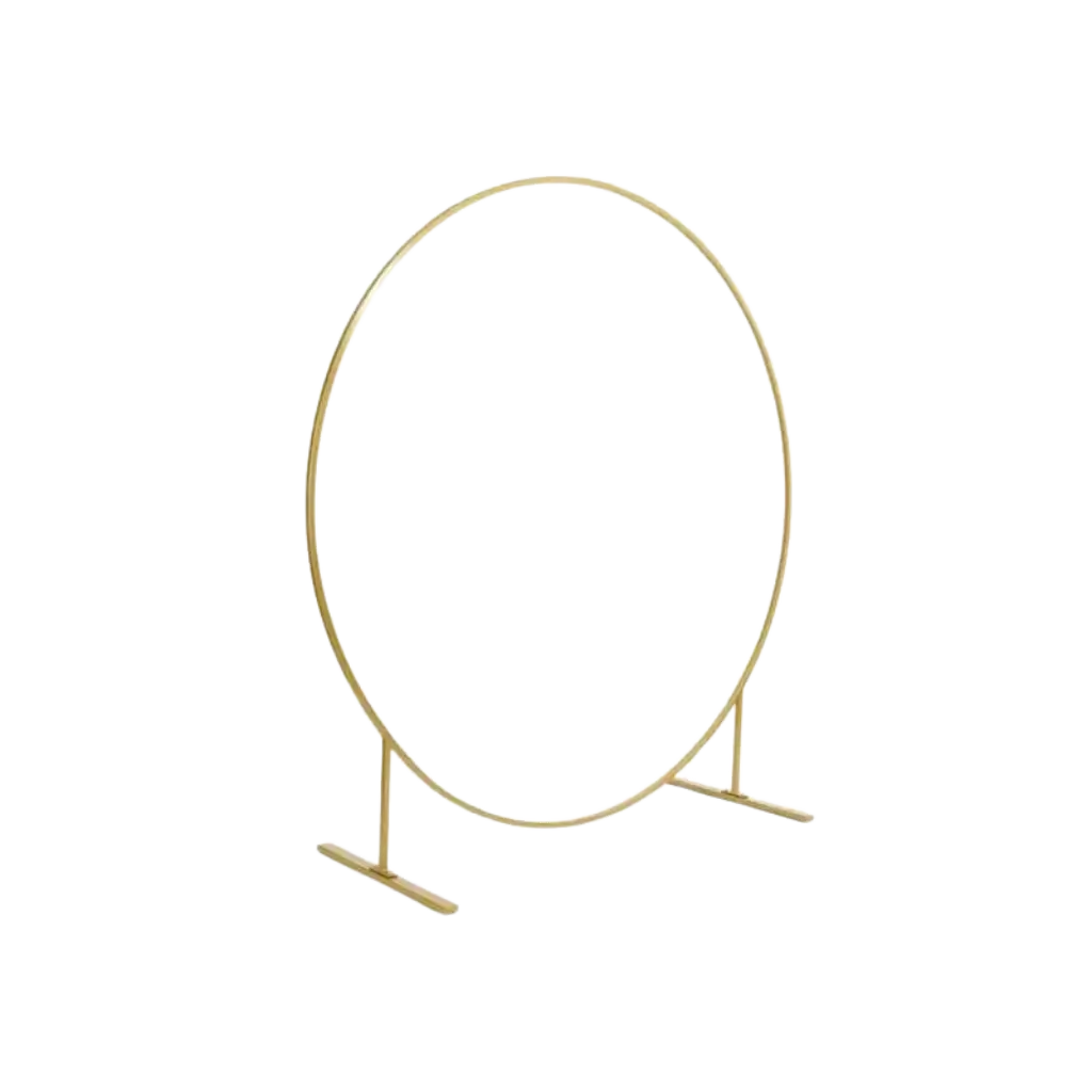 Structure Balloon Arch Round Metal Gold ø 2meter 