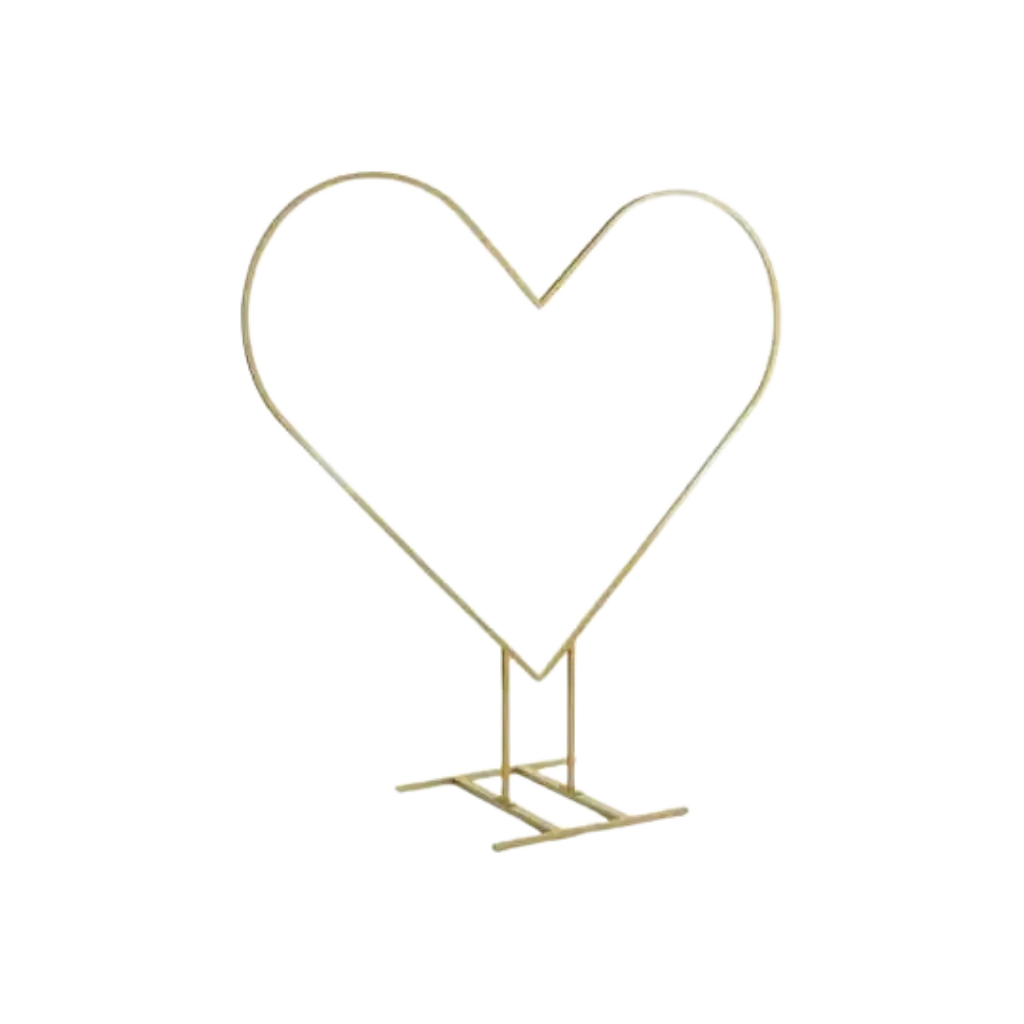 Heart-shaped Balloon Arch Gold ø 2m 