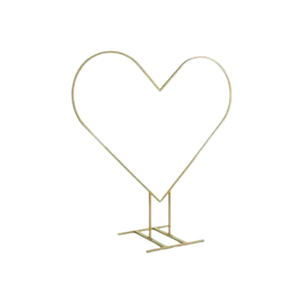 Heart-shaped Balloon Arch Gold ø 2m 