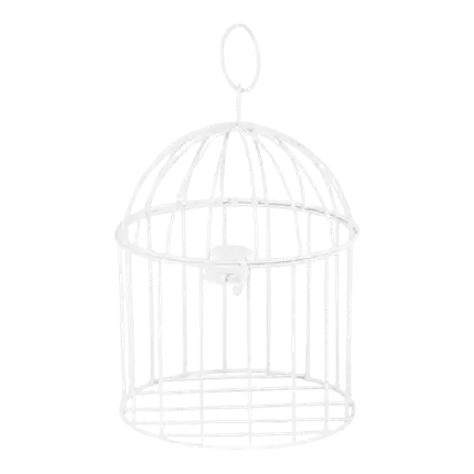 White Decorative Birdcage - 24cm