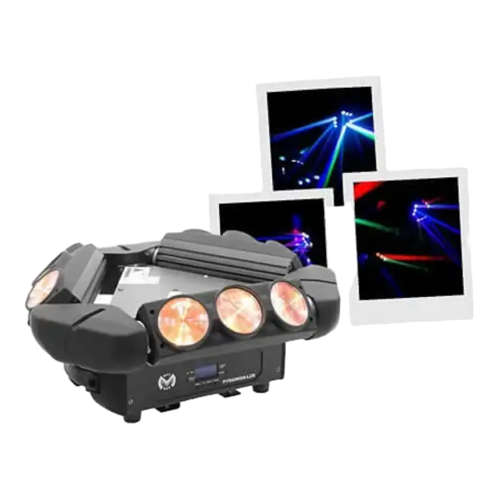 LED Beam RGB and Laser Mac Mah light set - Pyramida-LZR