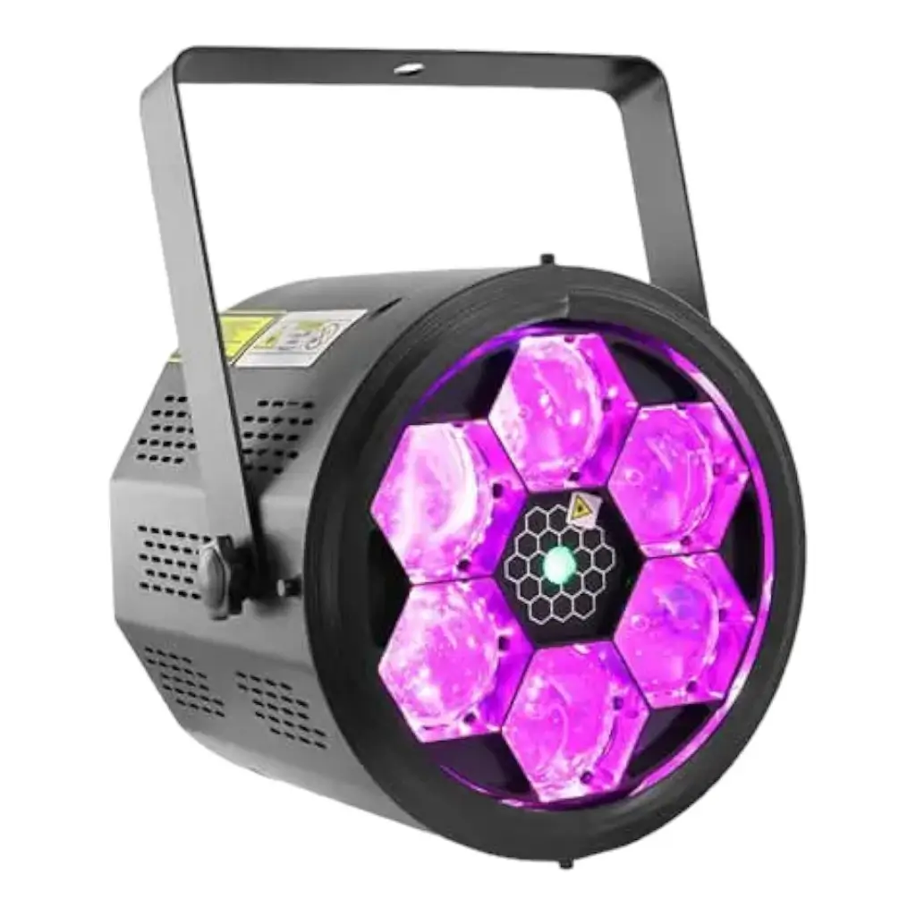 BoomTone DJ 2 in 1 LED Rotary and Laser Effect - BEE-FX LZR