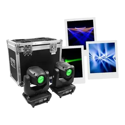 2 Mac Mah Beam heads with Flight Case - MAC BEAM1R-FC