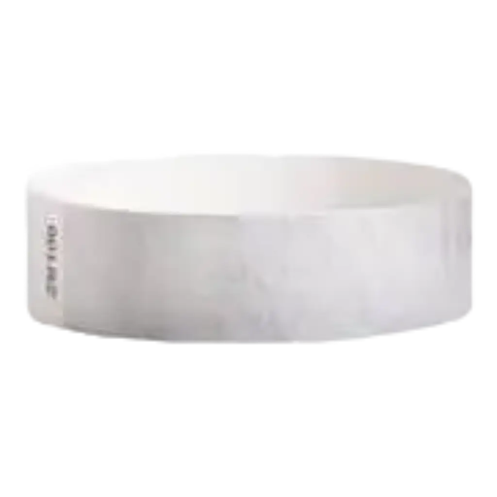 Tyvek® White Paper Wristband Unmarked