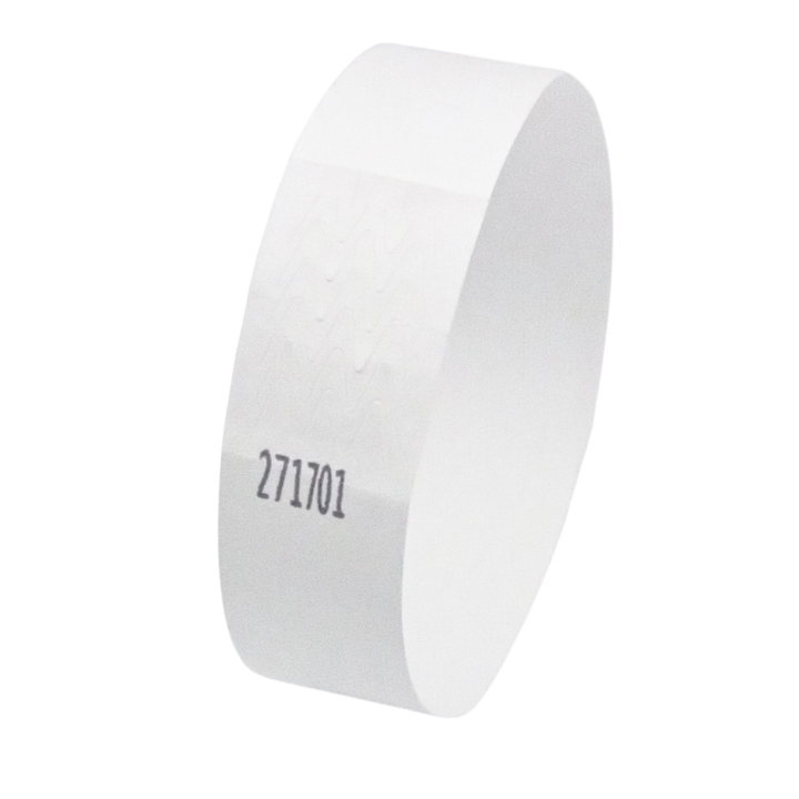 Tyvek® White Paper Wristband Unmarked