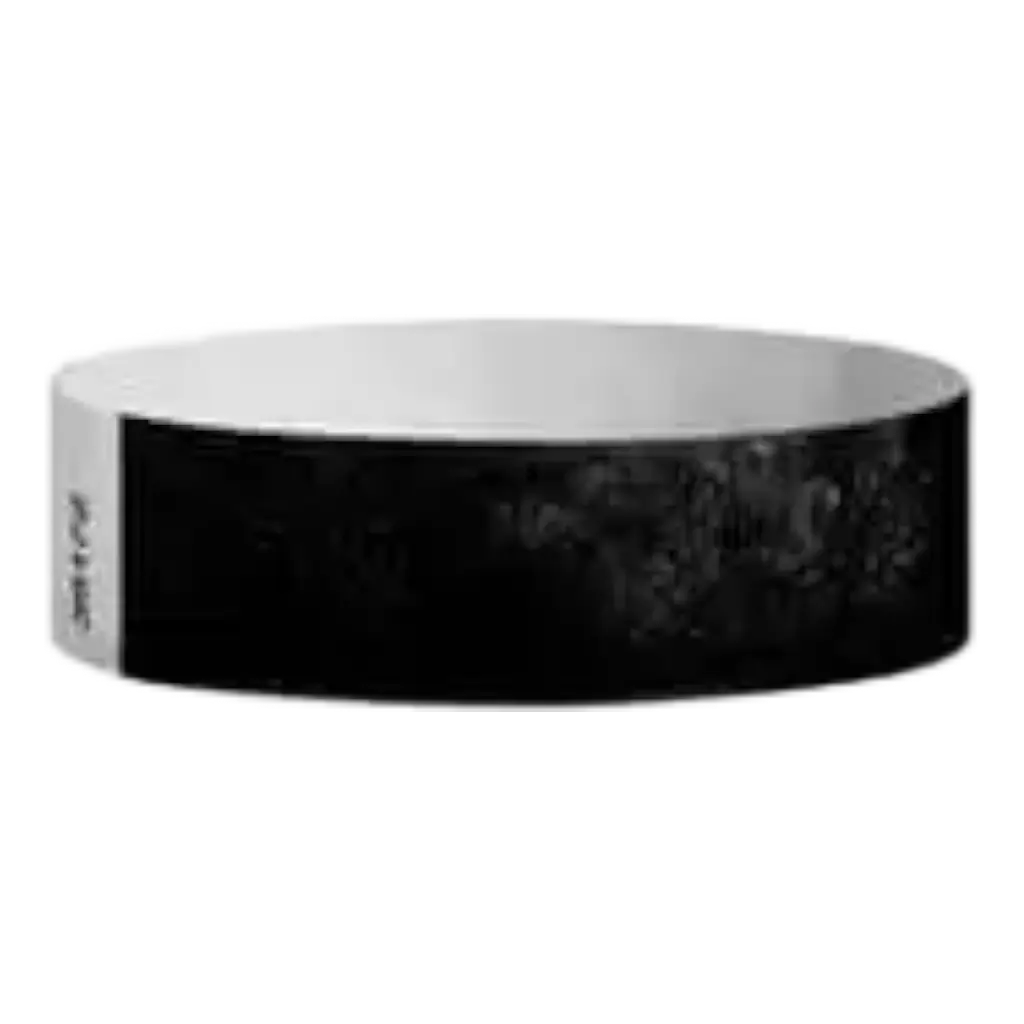 Tyvek® Black Paper Wristband Without Marking