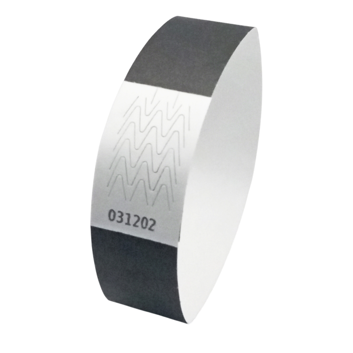 Tyvek® Black Paper Wristband Without Marking