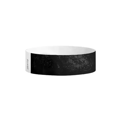 Tyvek® Black Paper Wristband Without Marking