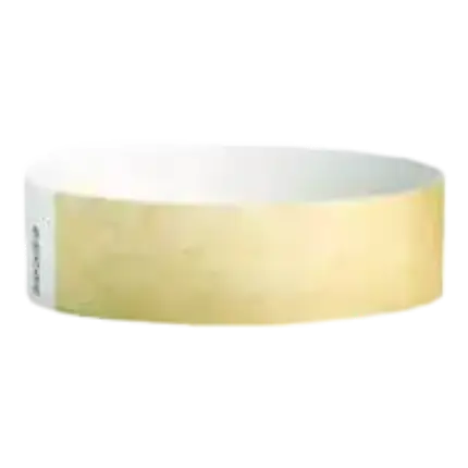 Tyvek® Gold Paper Wristband Without Marking