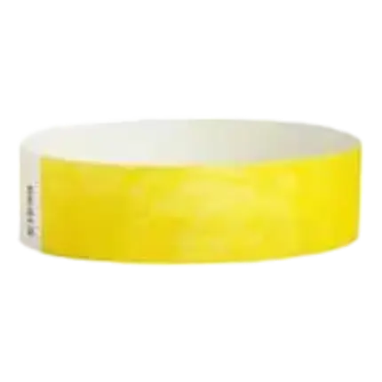 Paper Yellow Tyvek® Wristband Without Marking
