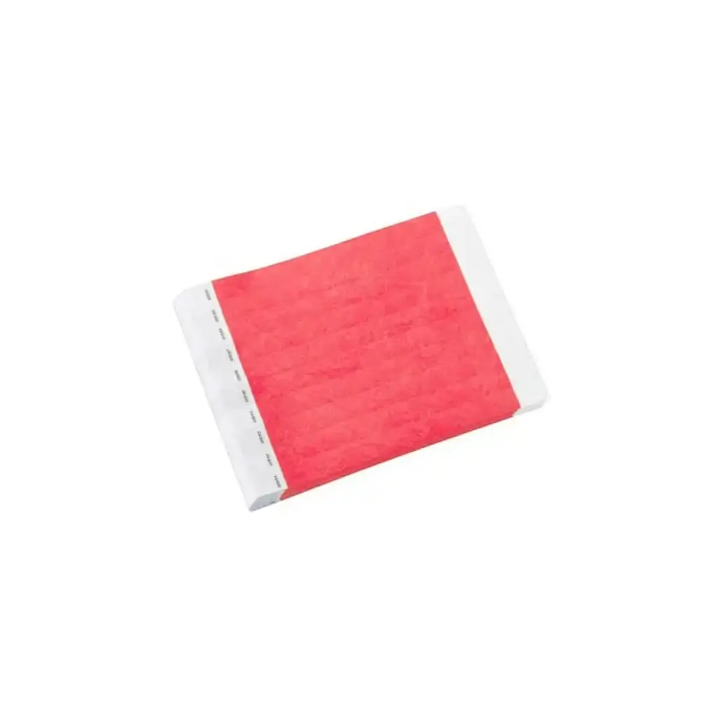 Paper Red Tyvek® Wristband Without Marking