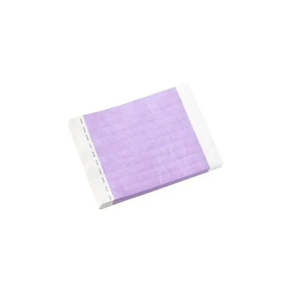 Tyvek® Wristband Purple Paper Without Marking