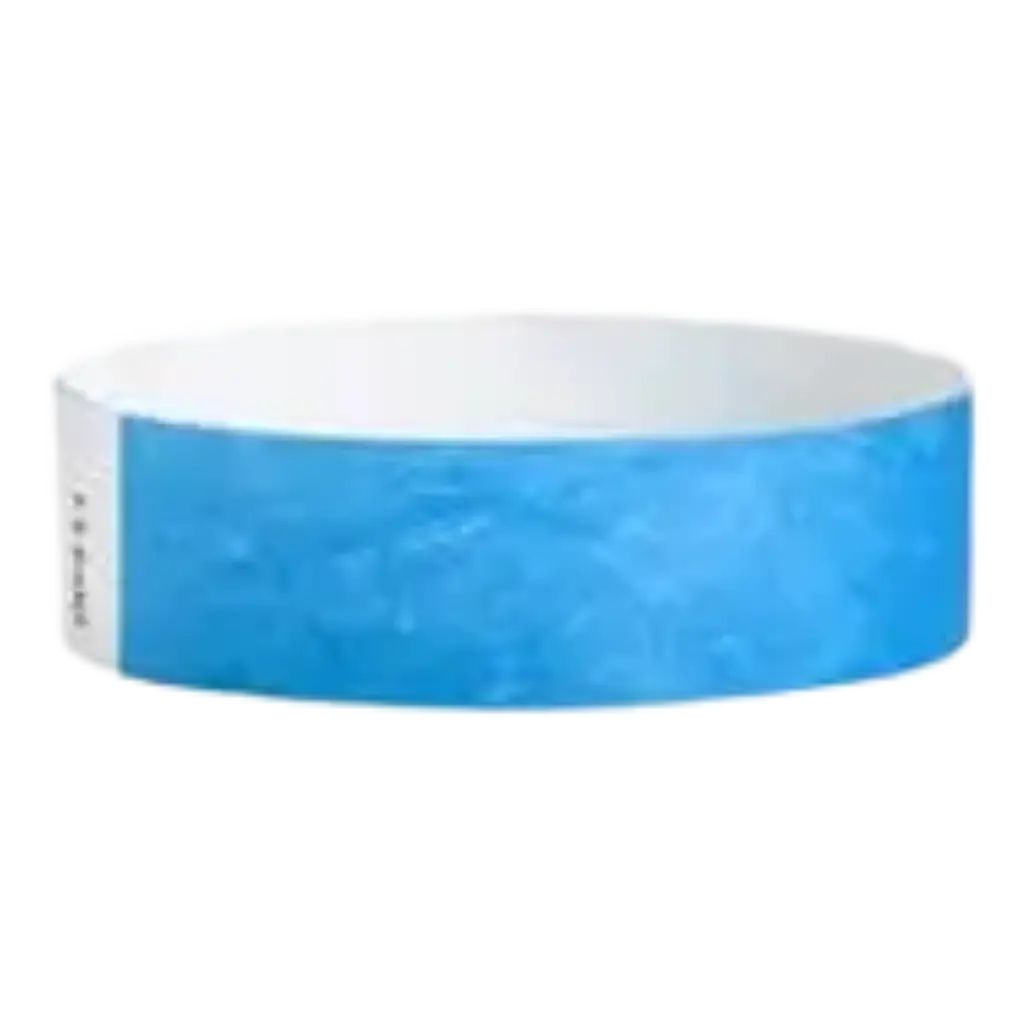 Paper Blue Tyvek® Wristband Without Marking