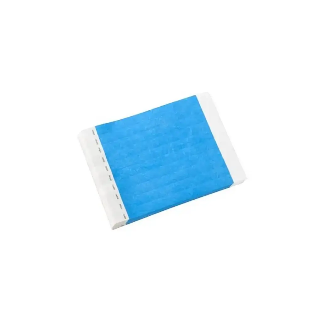 Paper Blue Tyvek® Wristband Without Marking