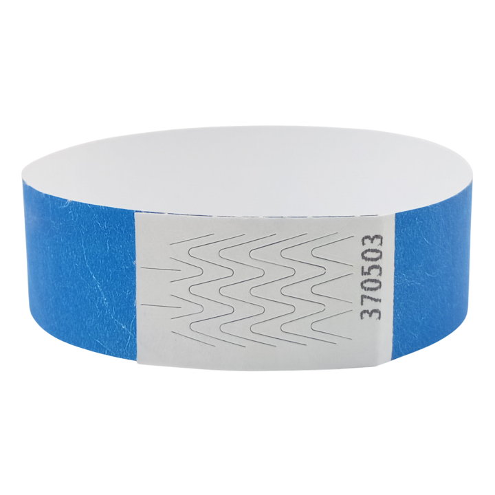 Paper Blue Tyvek® Wristband Without Marking