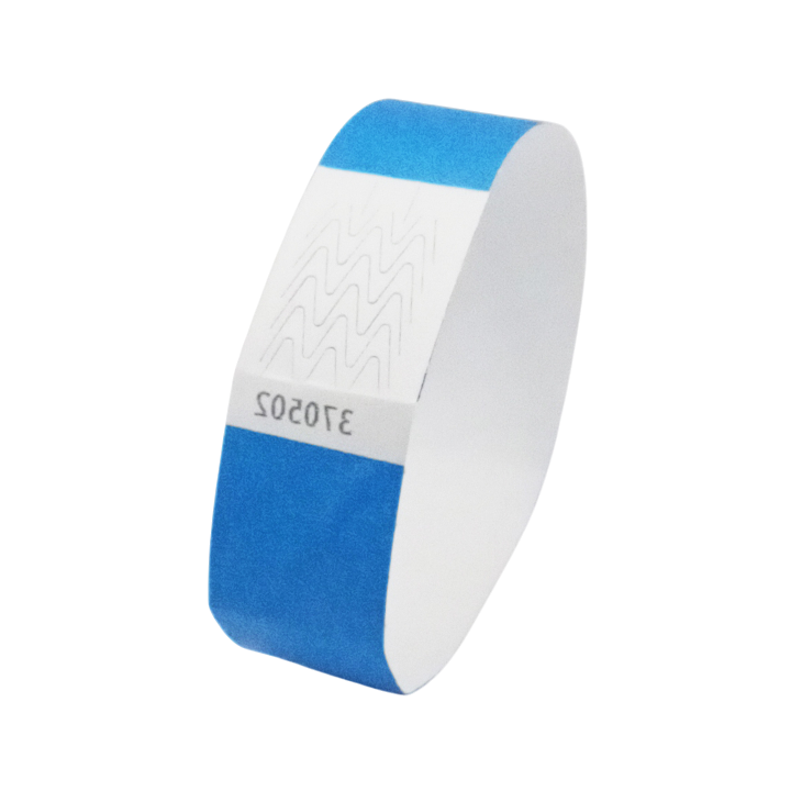 Paper Blue Tyvek® Wristband Without Marking
