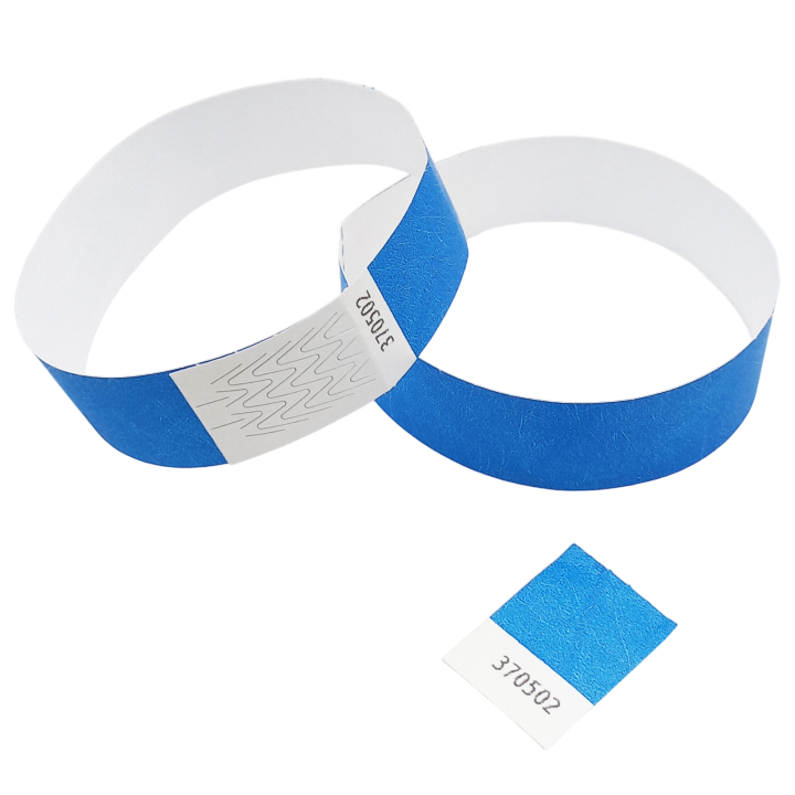 Paper Blue Tyvek® Wristband Without Marking