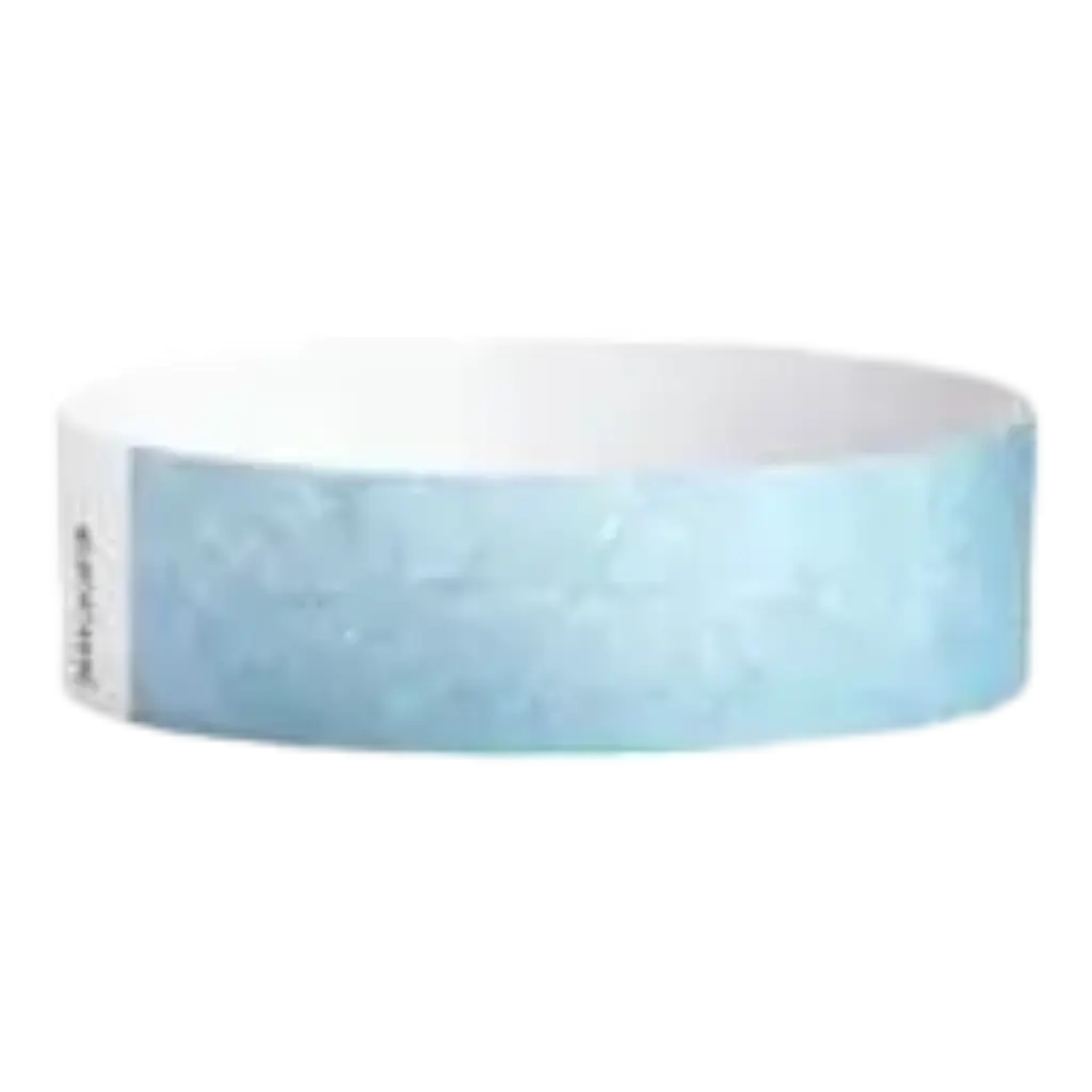 Tyvek® Wristband Light Blue Paper Without Marking