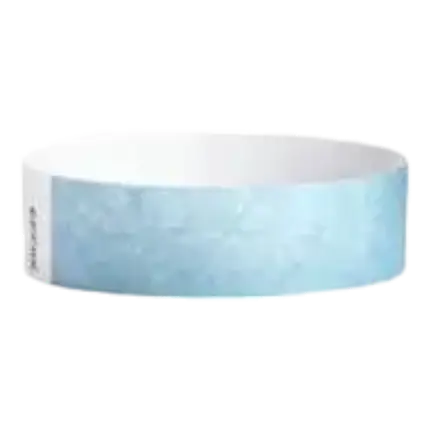 Tyvek® Wristband Light Blue Paper Without Marking