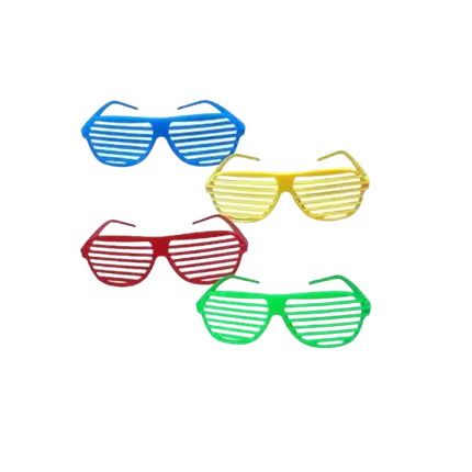 Pack of 12 Multicolour Neon Glasses