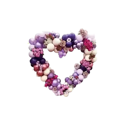 Heart-shaped Balloon Arch - 150cm