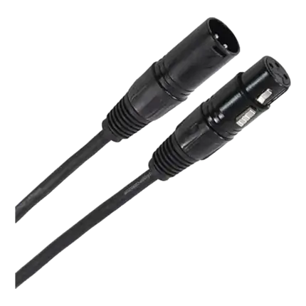 DMX cable XLR Female 3b - XLR Male 3b 1m50 Easy - Plugger