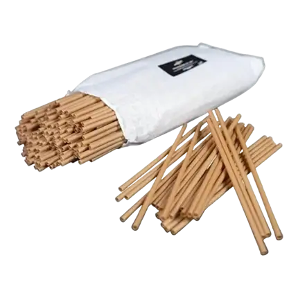 20cm ø6mm Biosourced sugarcane straw - 250 per pack