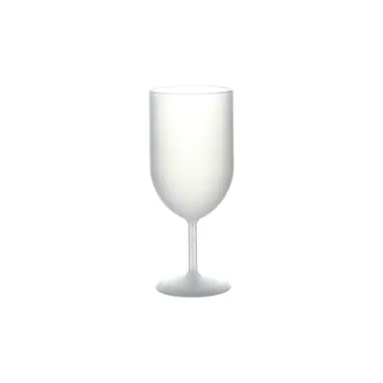 Reusable Frosted Effect Wine Ecocup Glass 12?cl (18?cl to the rim) – Type Wine, Tasting, Aperitif