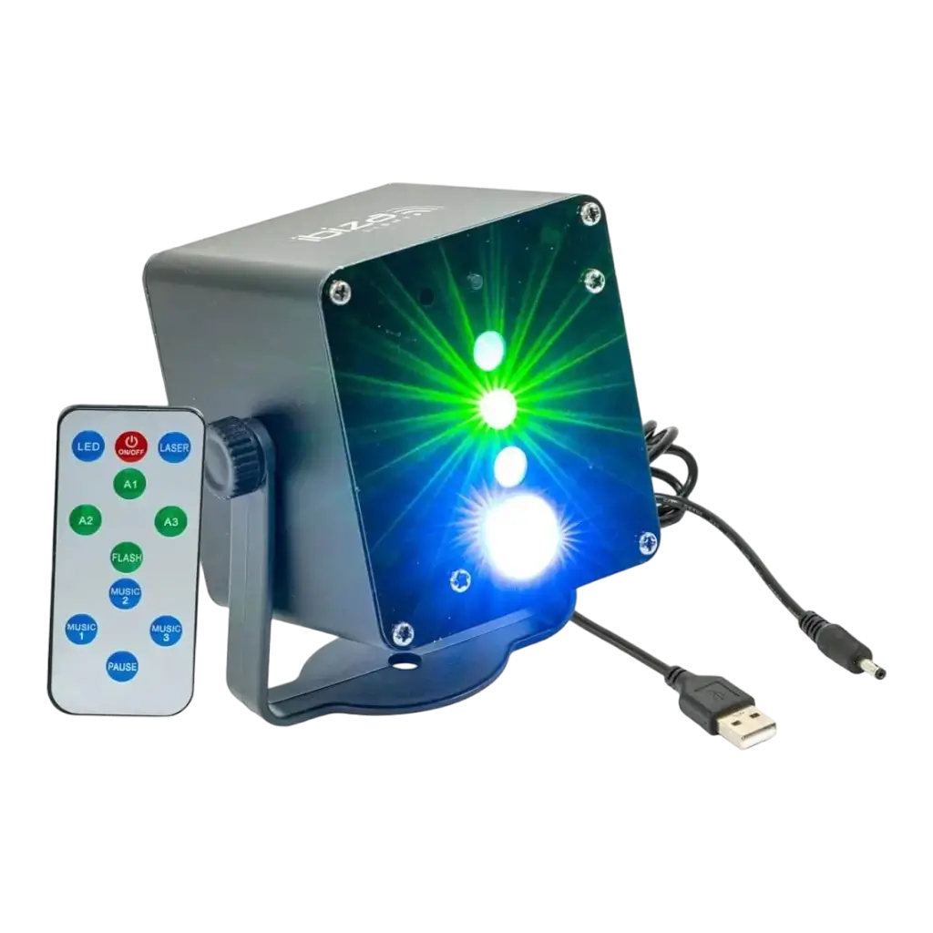 TINYLED-LASRGB Miniature RGB Laser + LED Cordless Machine