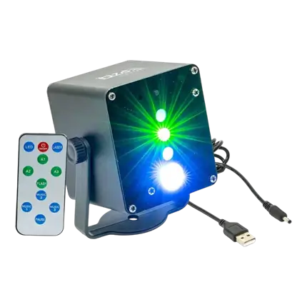 TINYLED-LASRGB Miniature RGB Laser + LED Cordless Machine