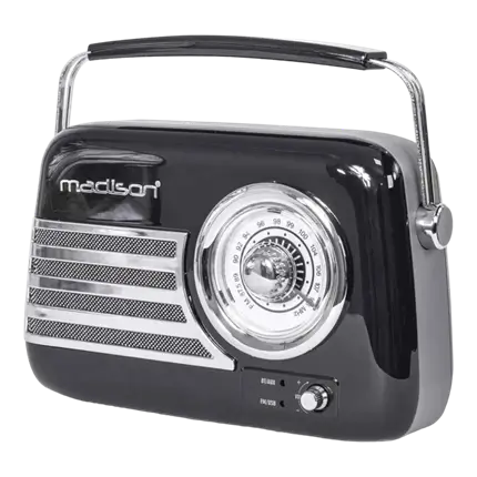 Vintage Standalone Radio with Bluetooth USB & FM 30W Black
