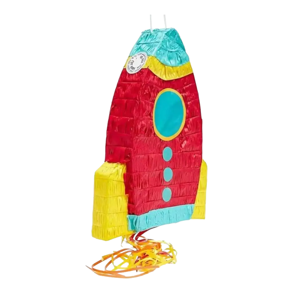 OUT OF SPACE rocket piñata