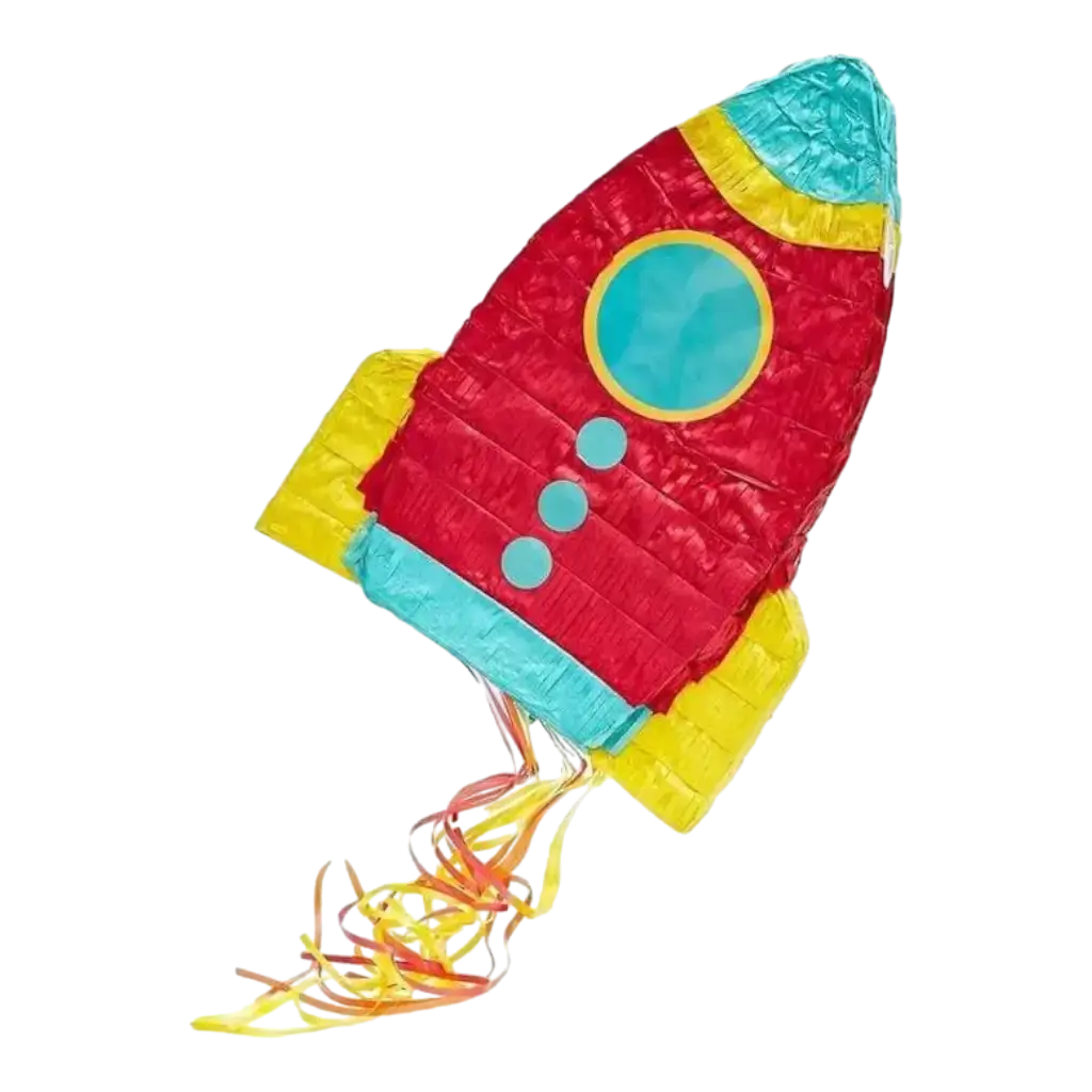 OUT OF SPACE rocket piñata