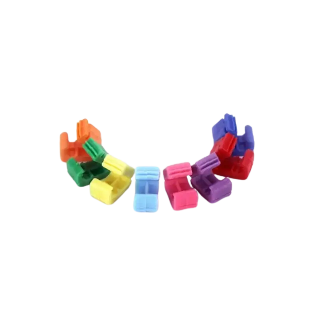 Coloured Balloon Closing Clips - Pack of 50