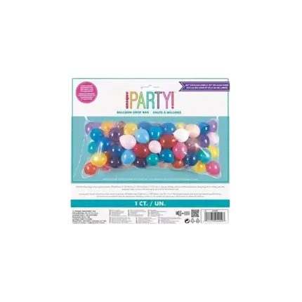 Plastic Balloon Chute 200x91cm (Sold without Balloons)