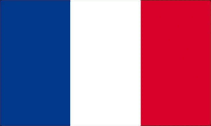 France Tricolore Flag 60x90cm with Sheath
