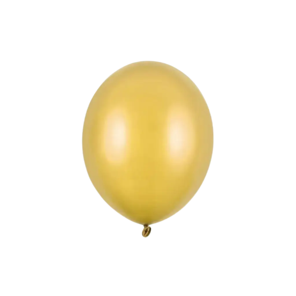 Pack of 10 metallic gold balloons