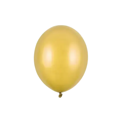 Pack of 10 metallic gold balloons