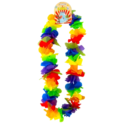 Hawaiian Rainbow Flower Necklace