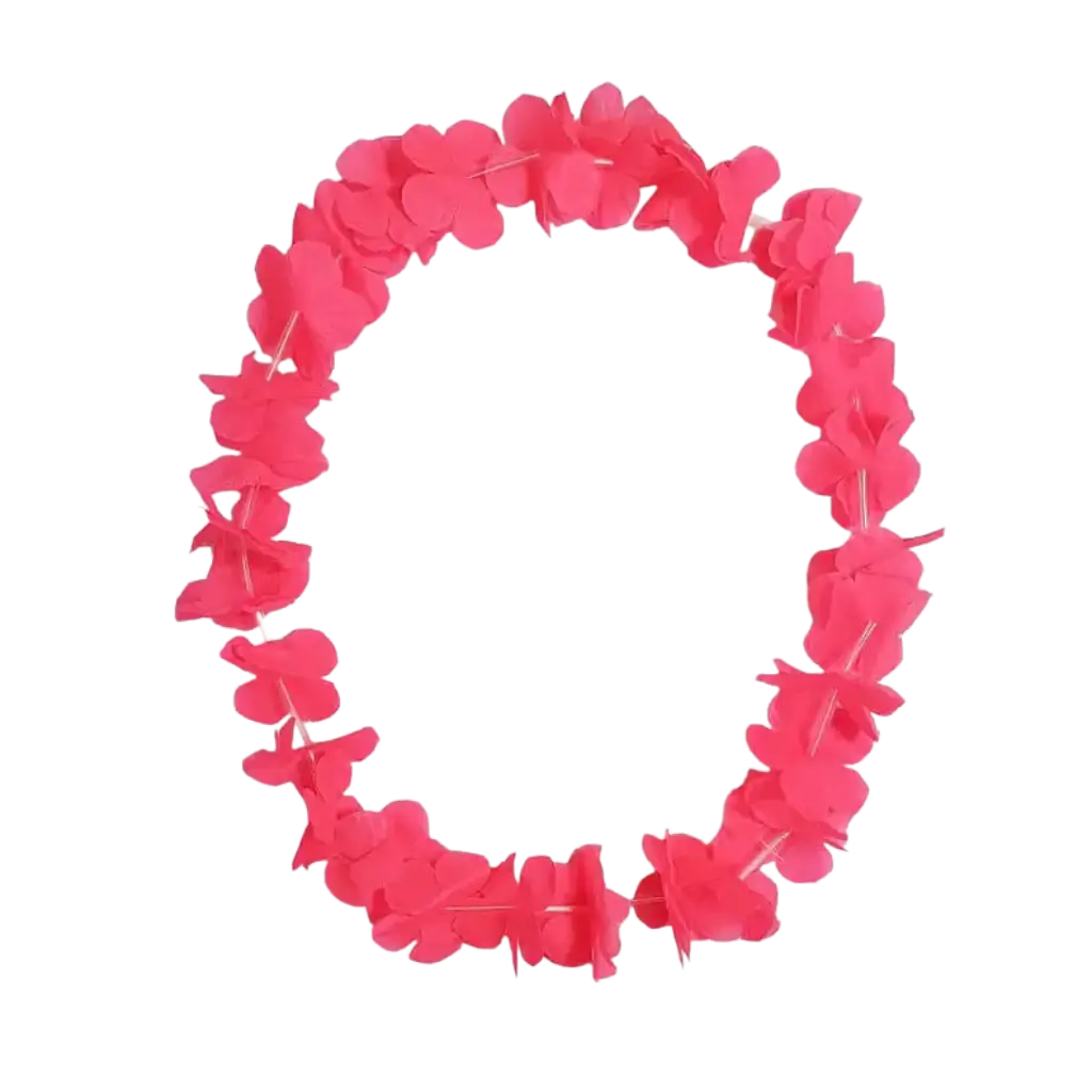 Neon Pink Hawaiian Fluorescent Necklace