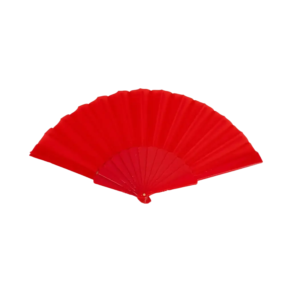 Red fan 43cm