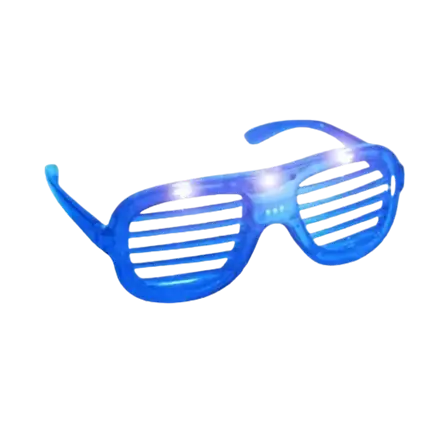 LED Backlight Sunglasses - Blue