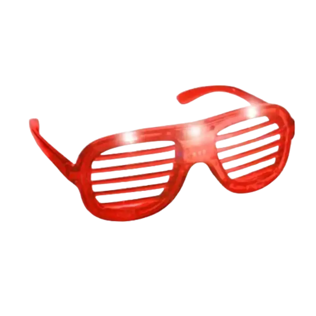 LED Backlit Sunglasses - Red