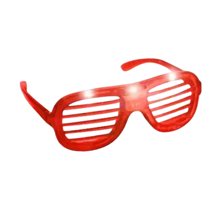 LED Backlit Sunglasses - Red