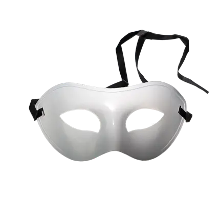 Venetian Wolf Mask - White