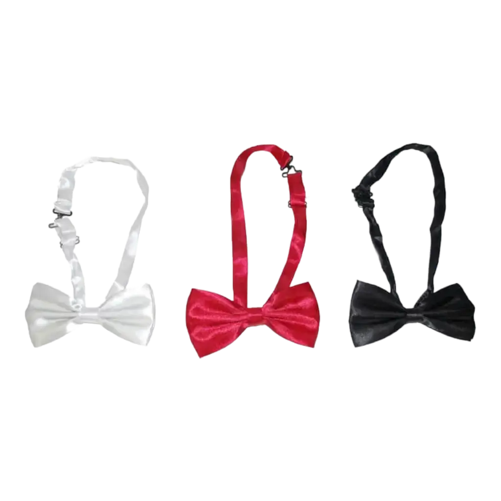 Satin bow tie - Red
