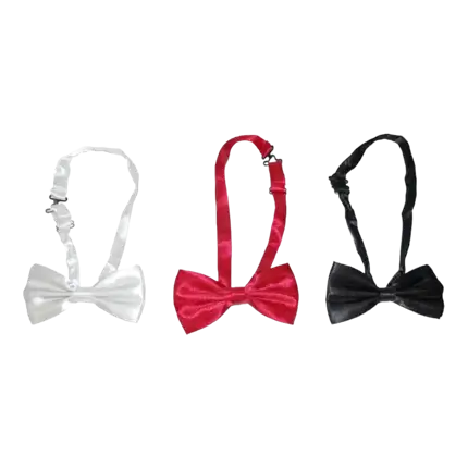 Satin bow tie - Red